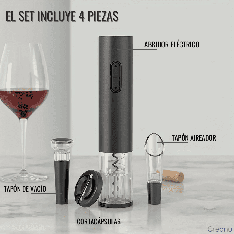 Saca Rolhas Premium 4 Peças- Para Amantes de Vinho